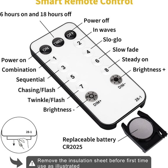 Star String Lights Plug in - 33 ft 100 LED Star Fairy String Lights with Remote - Picture 8 of 9